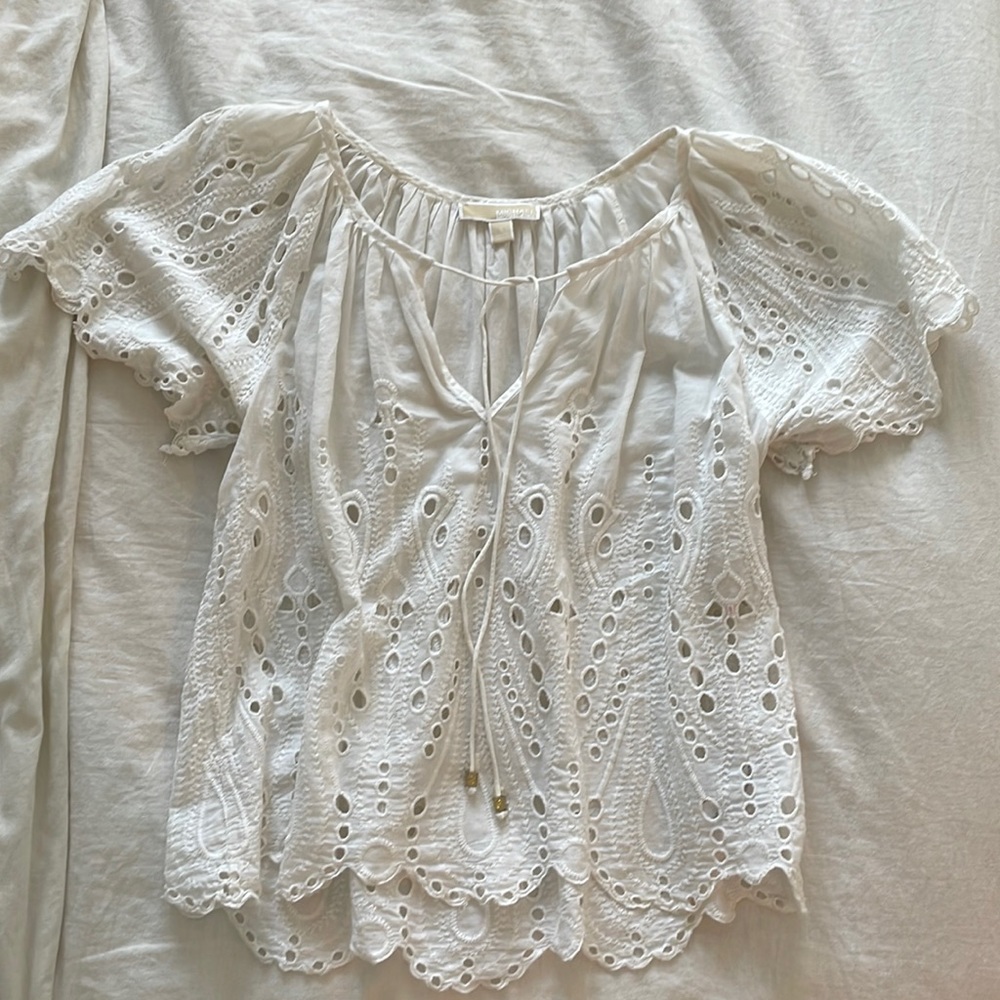 Micheal Kors eyelet blouse
